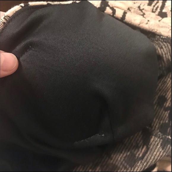 EUC Agacy  Cocktail long sleeves  Black/Tan mini Dress - Picture 5 of 6